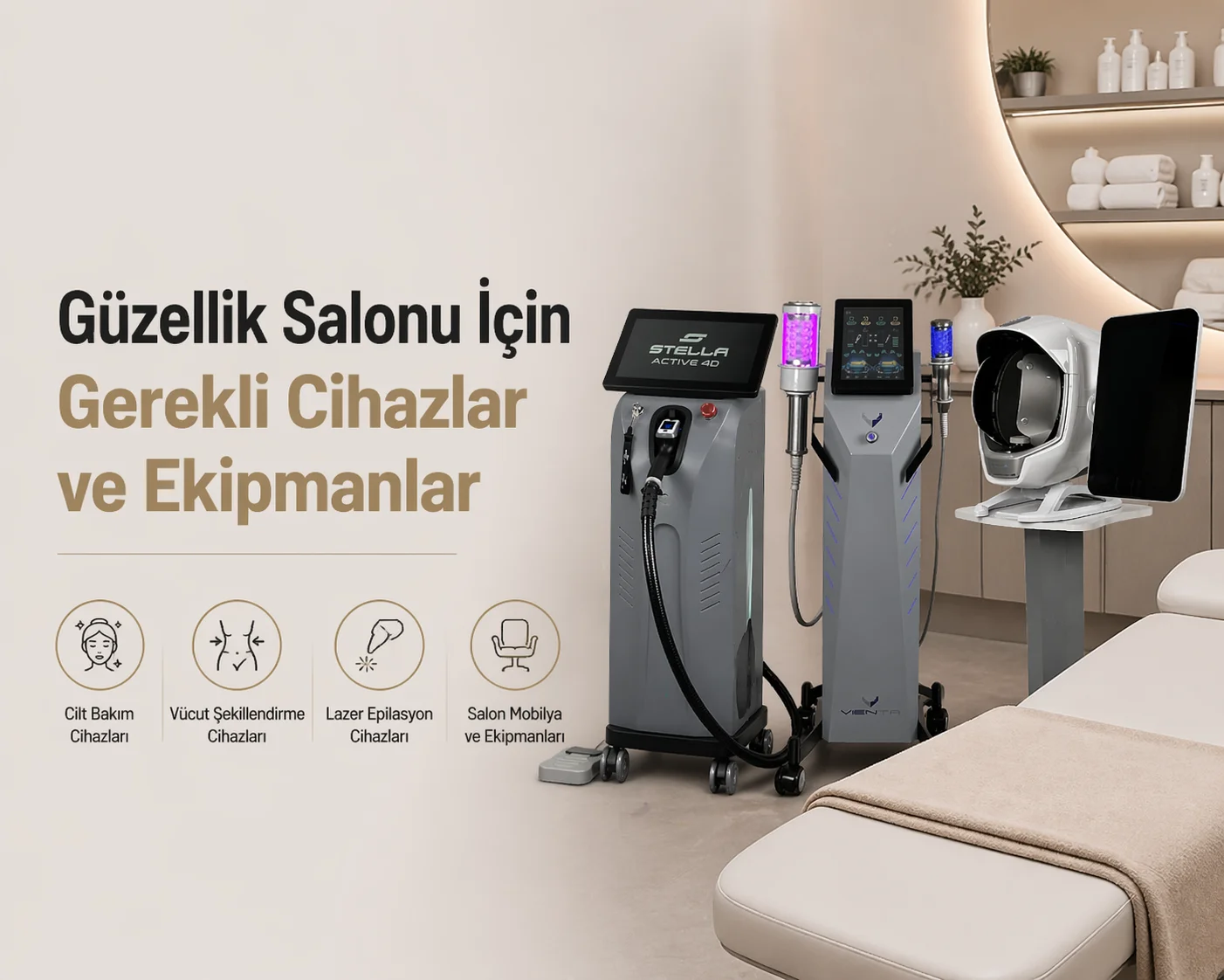 guzellik salonu kurmak icin gerekli cihazlar ve ekipmanlar