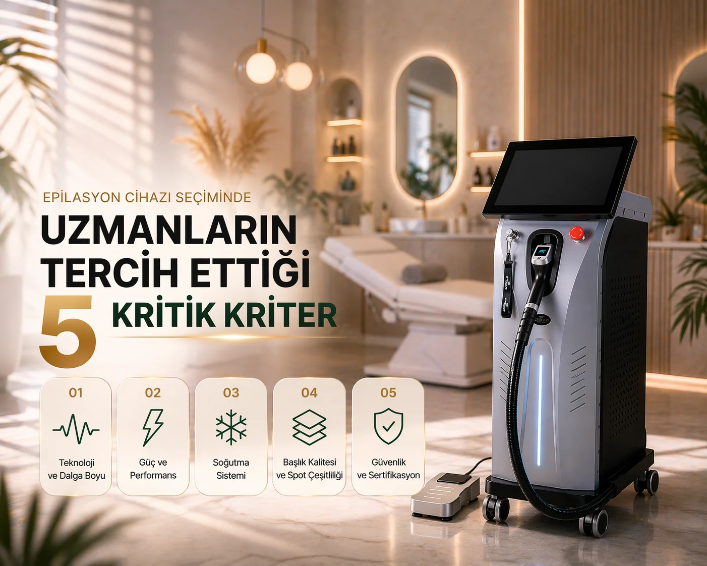 Epilasyon Cihazı Seçiminde Uzmanların Tercih Ettiği 5 Kritik Kriter