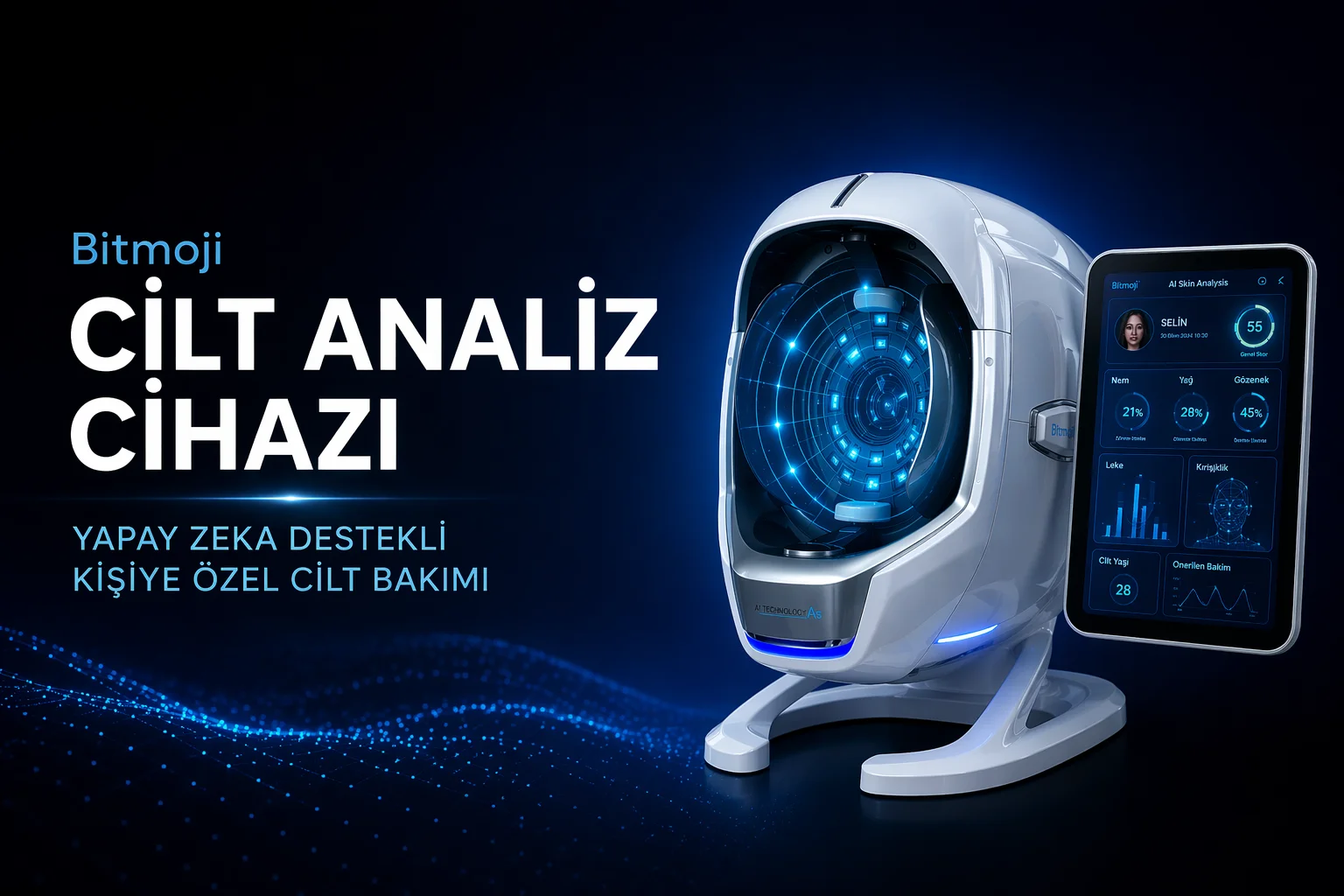 bitmoji cilt analiz cihazi yapay zeka destekli cilt bakimi