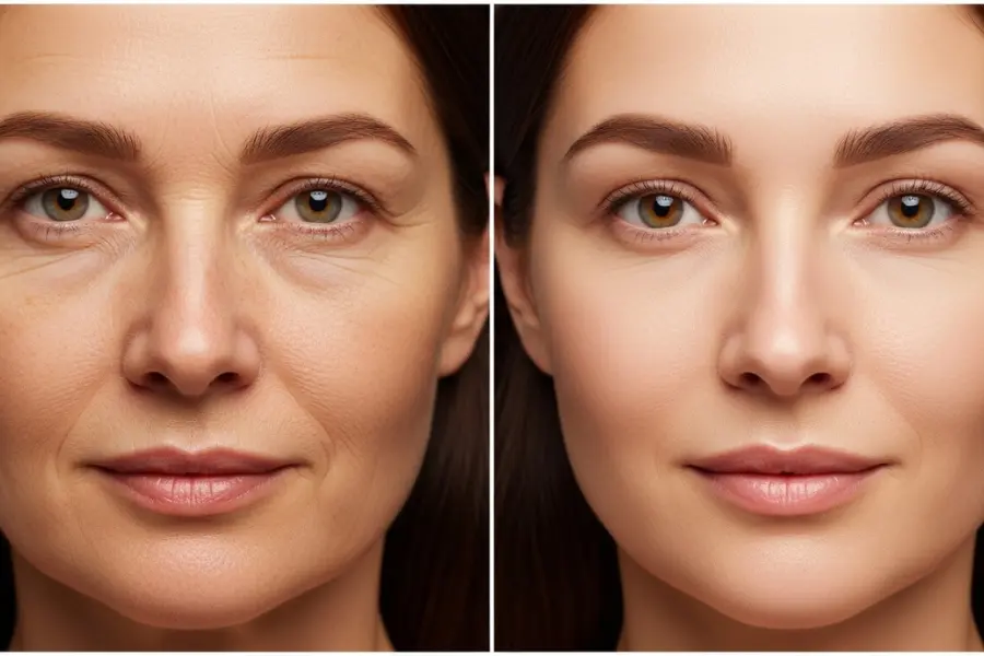 yüz kırışıklıkları için çözümler