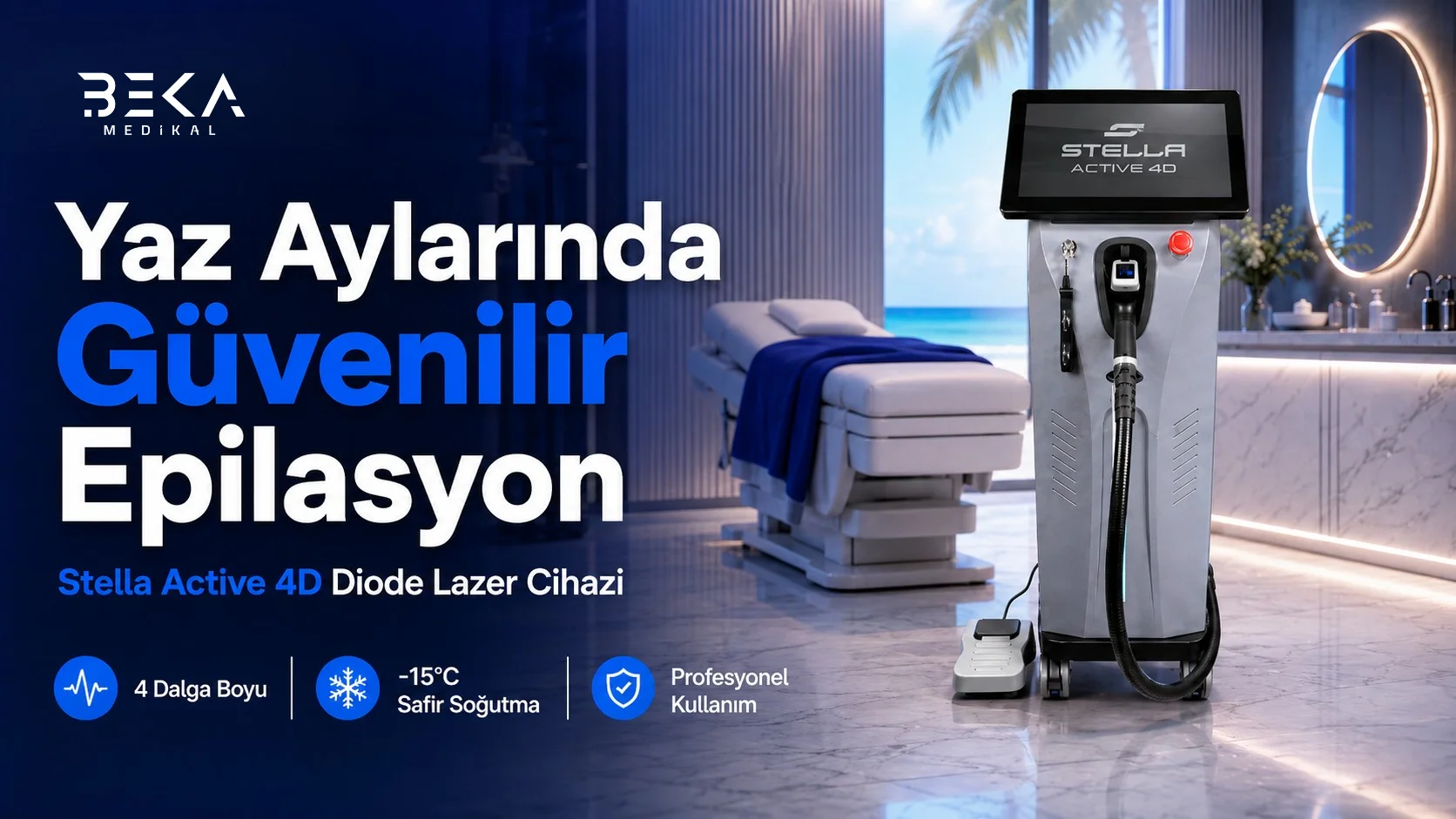 yaz aylarında diode lazer epilasyon cihazı